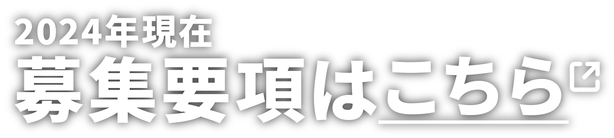 2023年現在募集要項はこちら